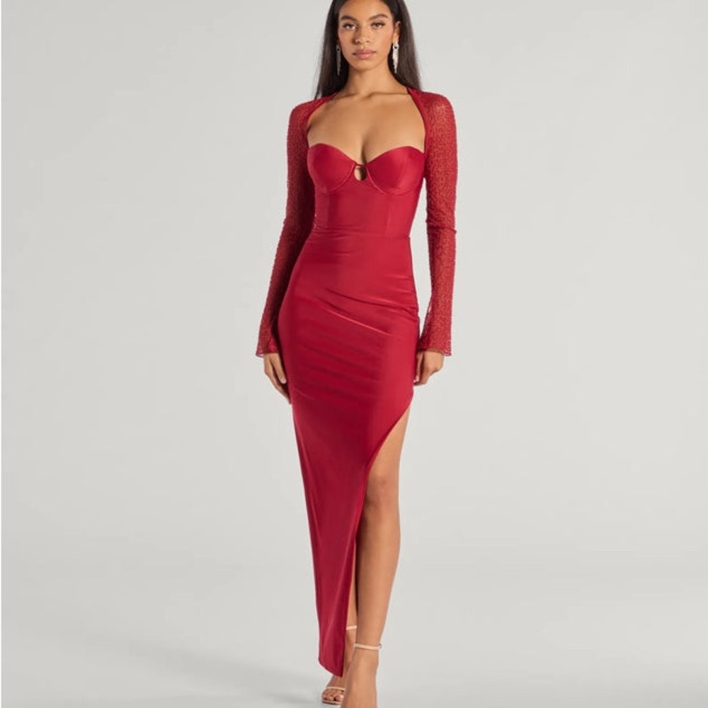 Elegant Red Evening Dress